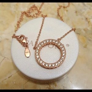 Rose gold pandora necklace